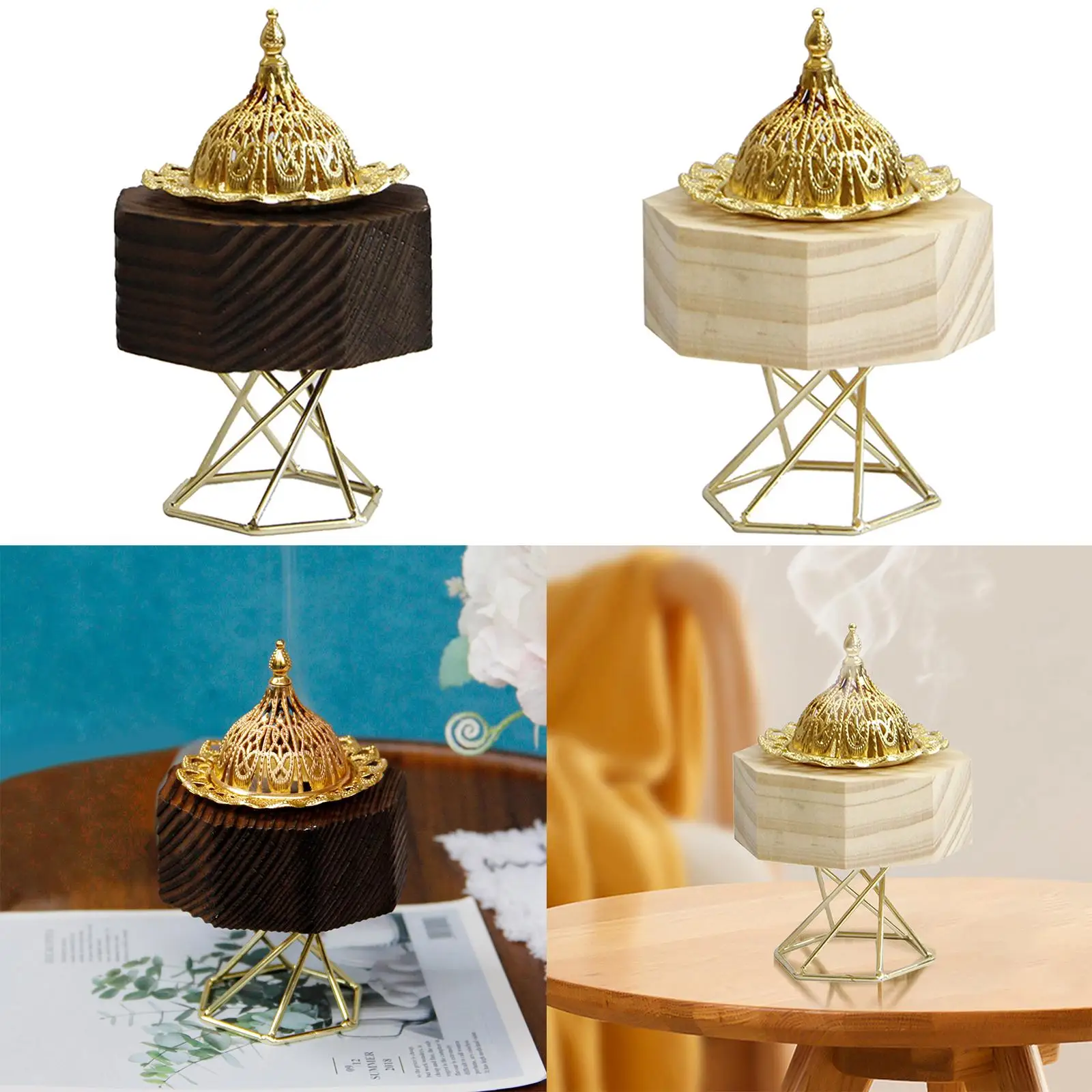 Incense Burner Portable Middle East Arab Decoration for Study Church Office images - 6