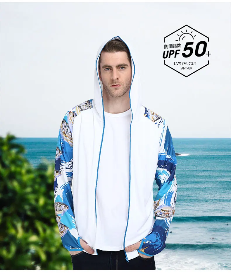 

Professional Fishing Hoodie With Mask Anti-UV Sunscreen Sun Protection Clothes Fishing Shirt Breathable Quick Dry Fishing Jerse