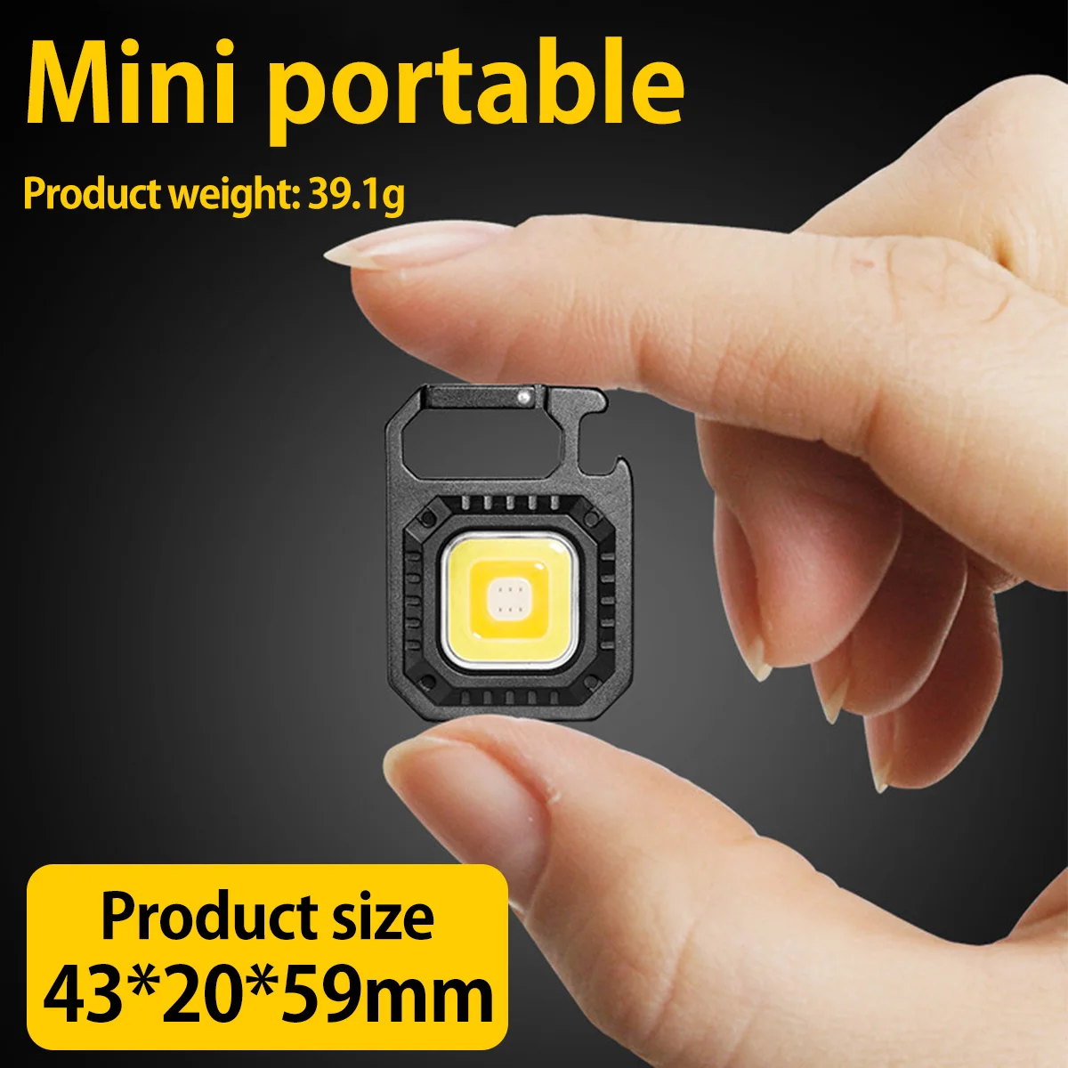 

Миниатюрный светодиодный фонарик 700 люмен, магнитный COB фсветильник, 500 мАч, USB-зарядка, яркий рабочий светильник, светильник вспышка для ключ...