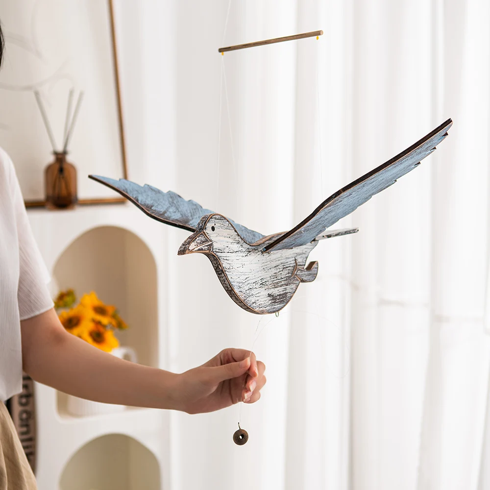 Креативные подвесные украшения в виде птиц для гостиной детской кроватки Лесной