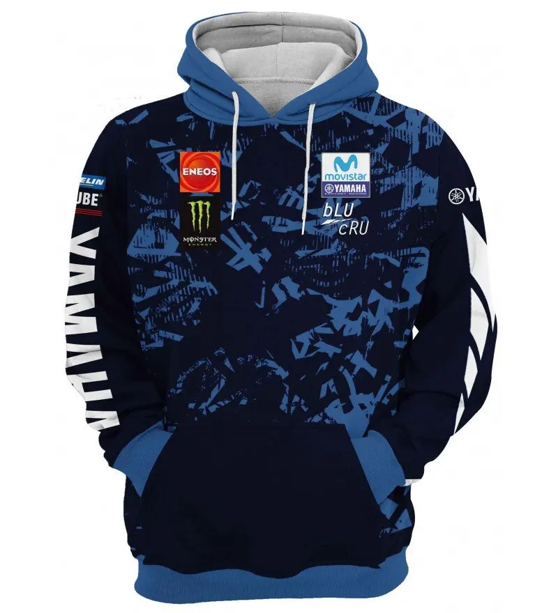 Толстовка Yamaha С 3D Принтом Уличная Одежда Пуловер Свитер Capuche Уникальный Наряд В