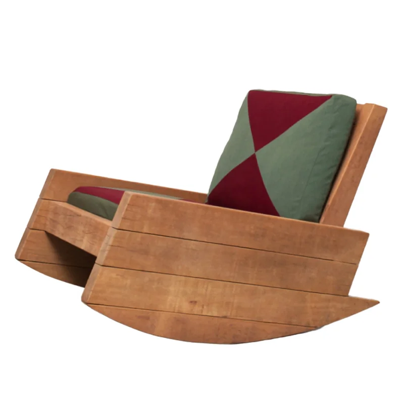 Nordic Solid Wood Creative Backrest Leisure Sofa