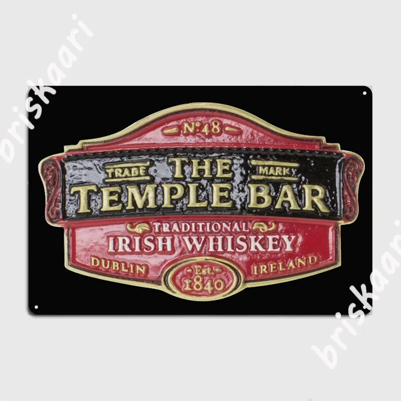 

The Temple Bar Metal Sign Retro Plates Home Club Party Tin Sign Posters
