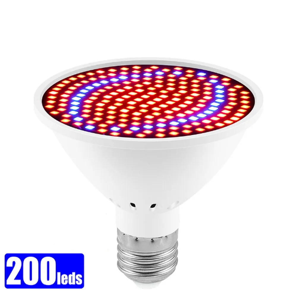 

Светодиодная Лампа E27 Для Растений, Полный Спектр, Для Выращивания Растений, Гидропоники, Домашнего Садоводства