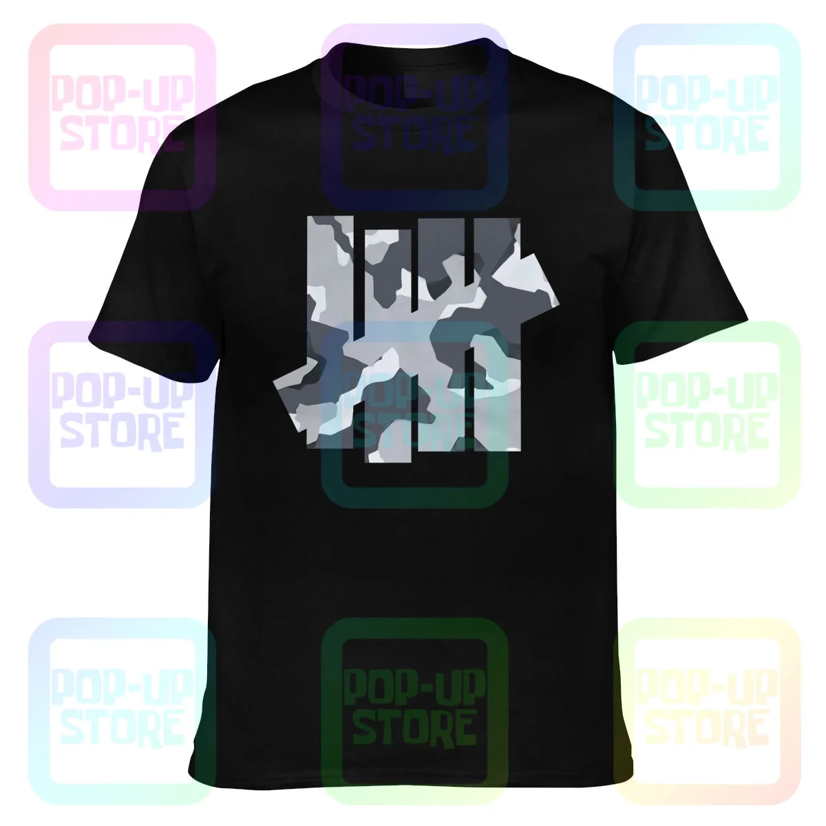 Зимняя камуфляжная черная непобежденная футболка мягкая модная лидер продаж -