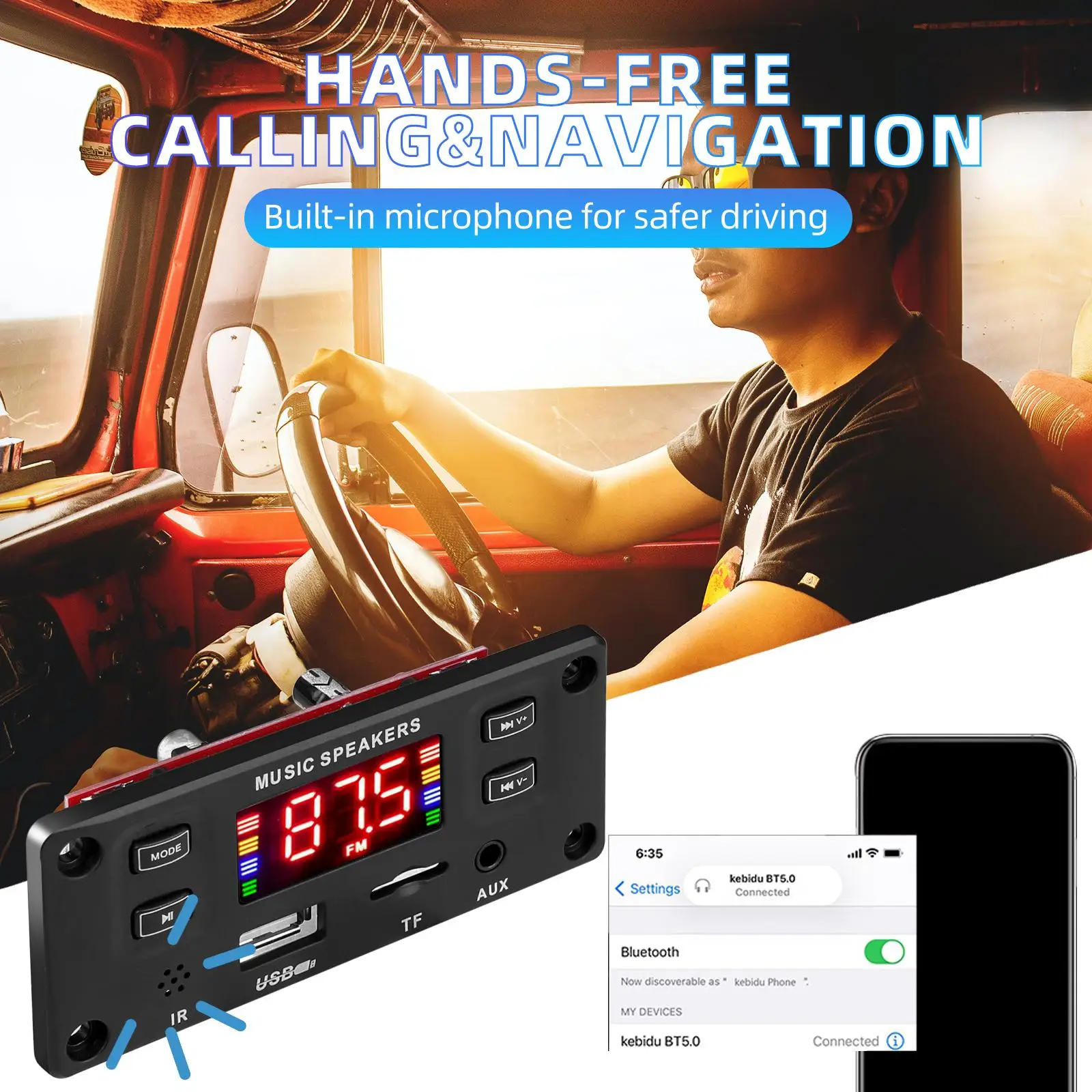 Динамик 2x60 Вт с RC BT 5.0 плата декодирования MP3-плеера для домашнего динамика сделай