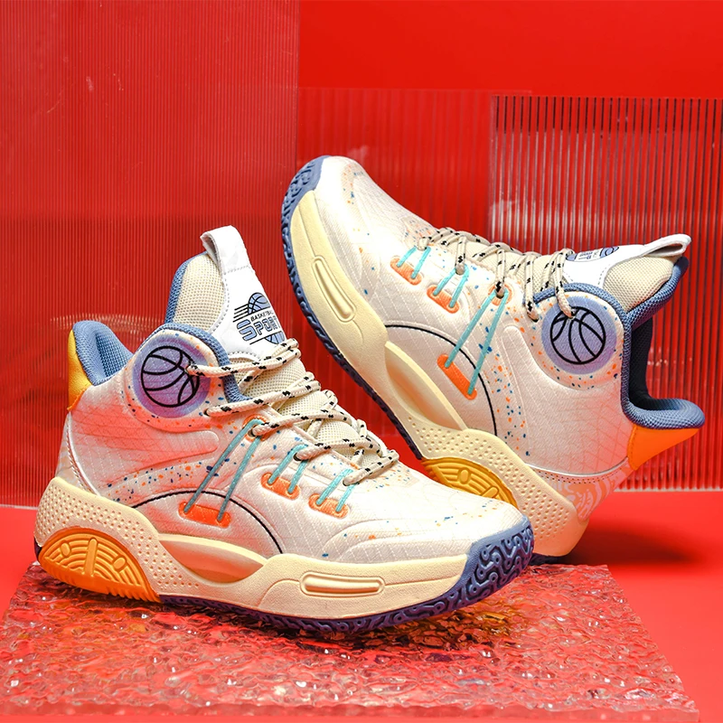 Kids Teens Basketball Shoes for Boys Sneakers High Top Children Sports Shoes Child Boy Basket Trainer Shoes Kids Sneakers Tennis