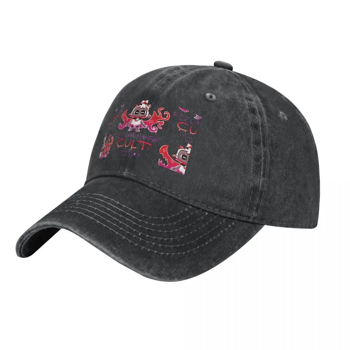 

Cult of The Lamb Goat Game Multicolor Hat Peaked Women's Cap Feelin Personalized Visor Protection Hats