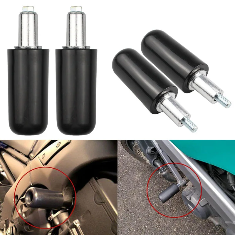 

New 1Set Universal Large Motorcycle Frame Sliders Anti Crash Protector Glue Stick