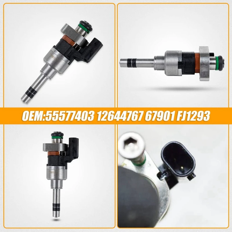 

Пластиковый + металлический топливный инжектор, 2 шт., Сменные аксессуары для Chevrolet GMC Cruze Malibu Encore Equinox л 16-18