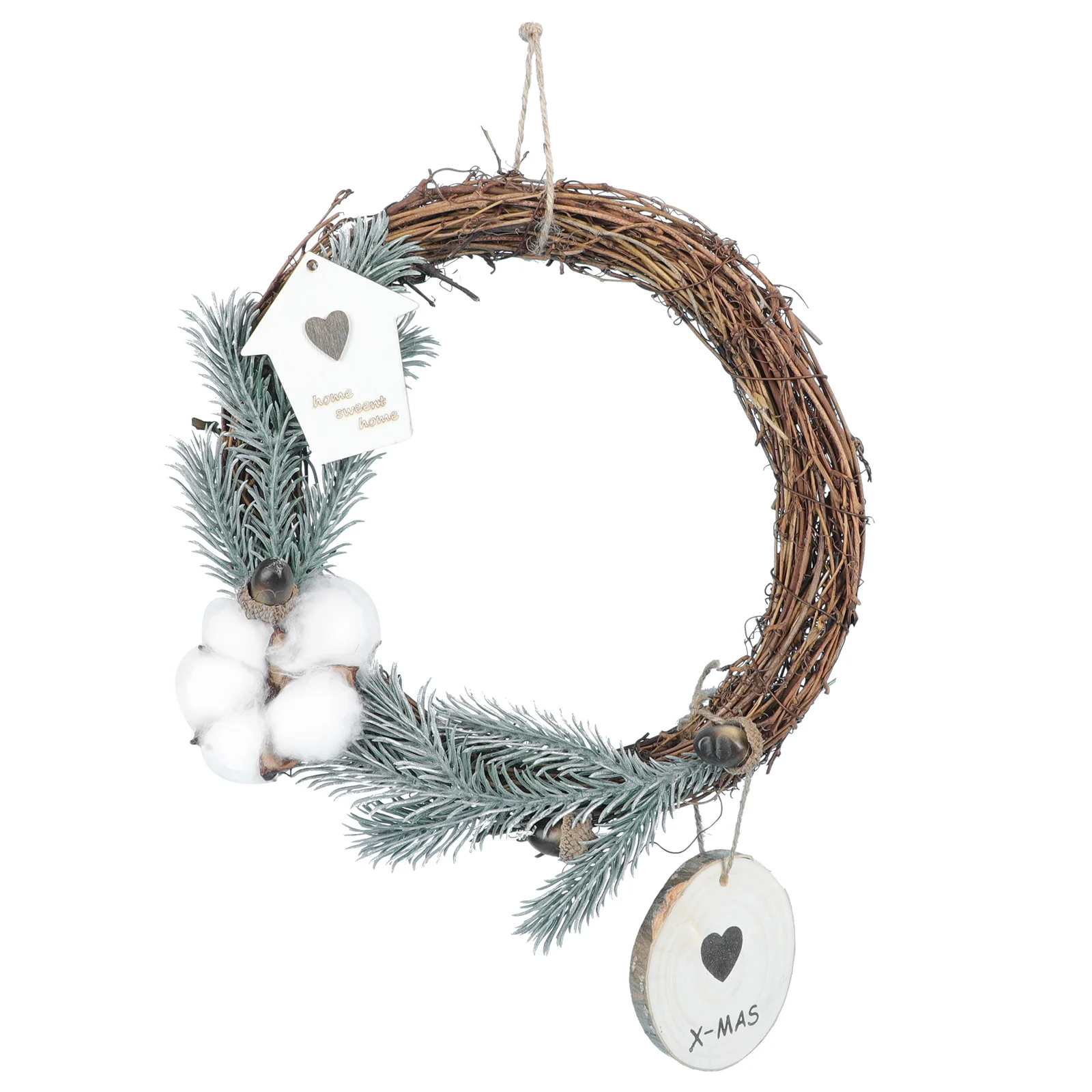 

Wreath Garland Christmas Holiday Door Porch Cotton Ring Pine Wall Festival Tree Centerpiece Wedding Party Decor Hanging