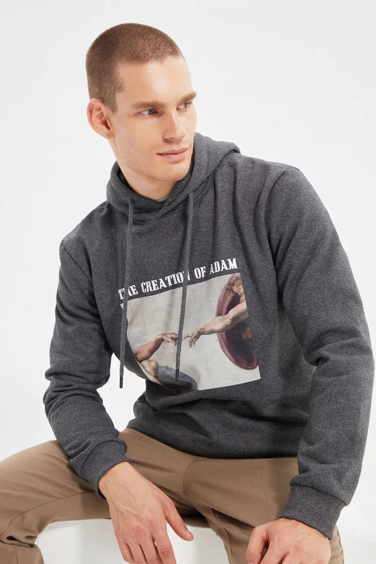

Trendyol Male Licensed Regular Fit Long Sleeve Hooded Printed Sweatshirts TMNAW22SW1013