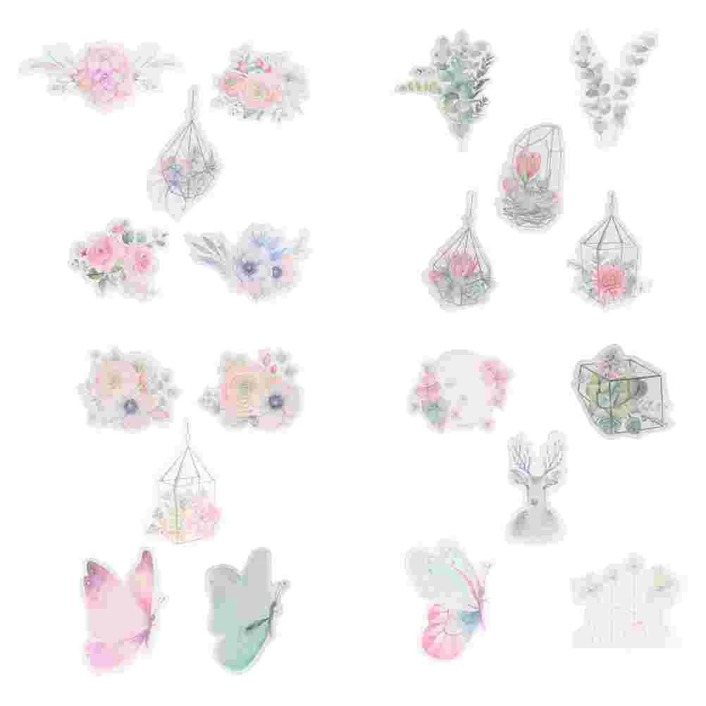 

3 Sets Scrapbook Album Decorative Stickers Handbook DIY Material Stickers