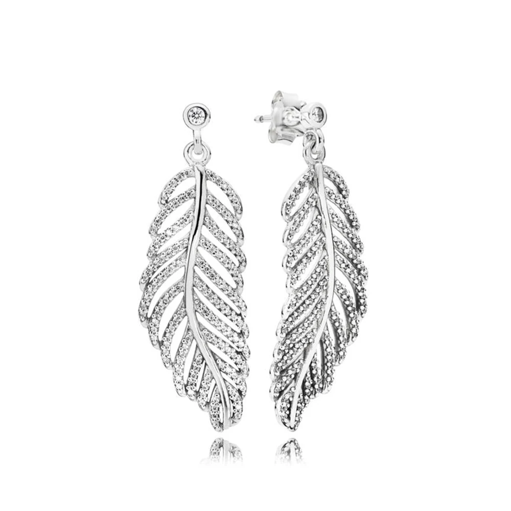 Pan The Same 925 Sterling Silver Crown Angel Wings Star Stud Fresh Dazzling Earrings |