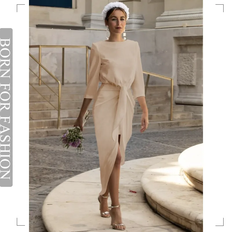 Вечернее платье, роскошное атласное платье 2023, элегантное женское платье, кружевная юбка, облегающее платье с разрезом, женское платье для ночного клуба