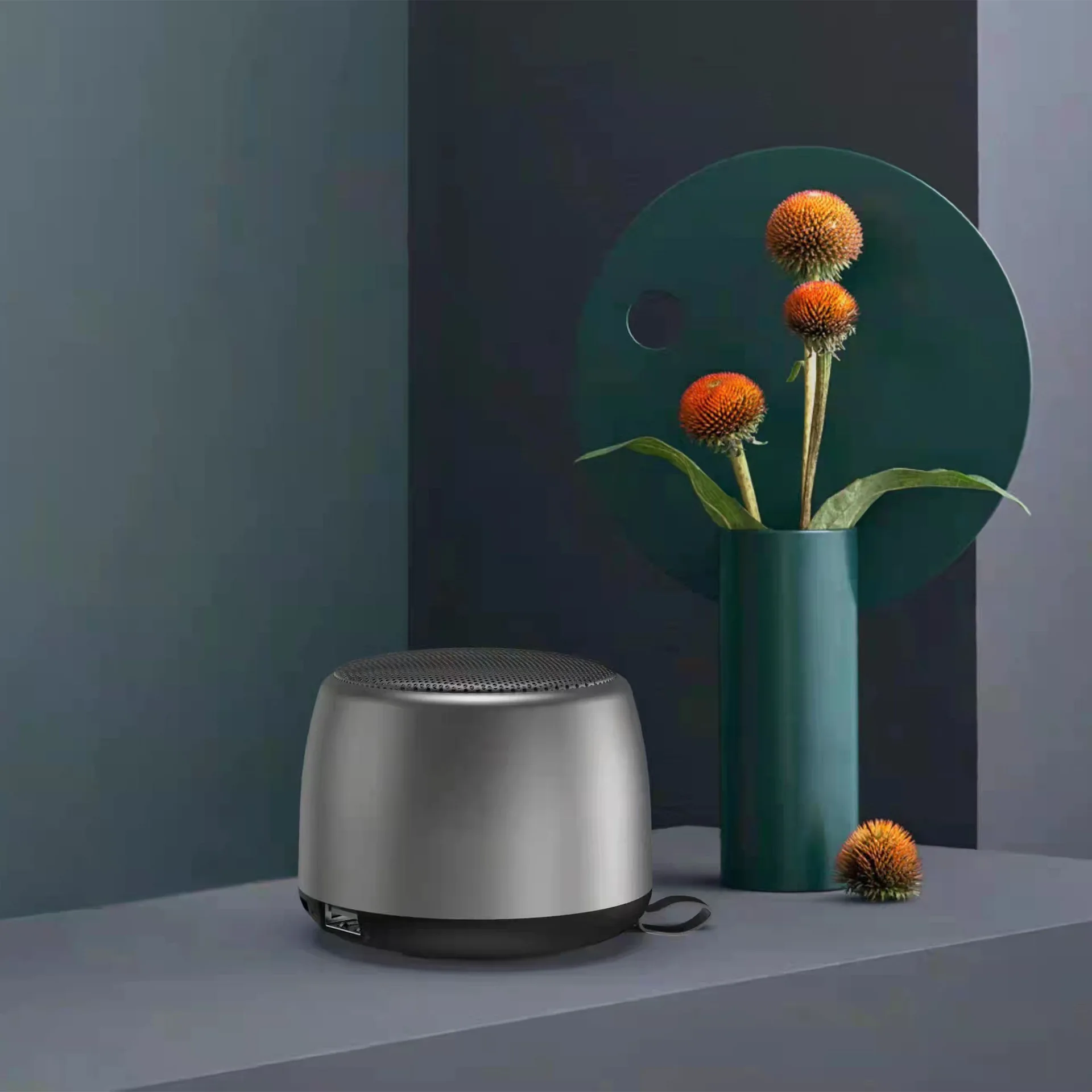 

64283 уличный портативный сабвуфер, настольный цветной стальной мини-динамик Bluetooth