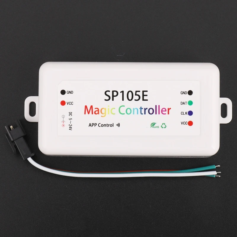 SP105E Беспроводной контроллер Bluetooth APP WS2811 WS2812B WS2801 SK6812 APA102 Индивидуально