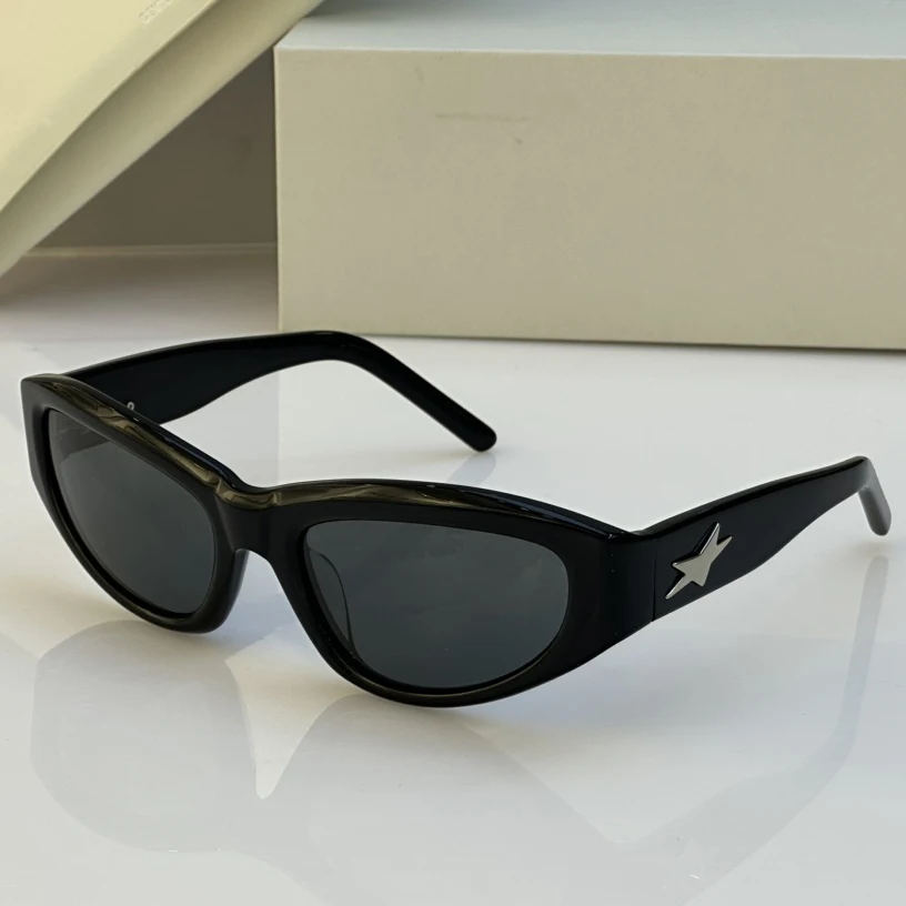 

Солнцезащитные очки для женщин и мужчин летние дизайнерские стильные антиуф ретро пластины полная оправа модные очки Случайная коробка