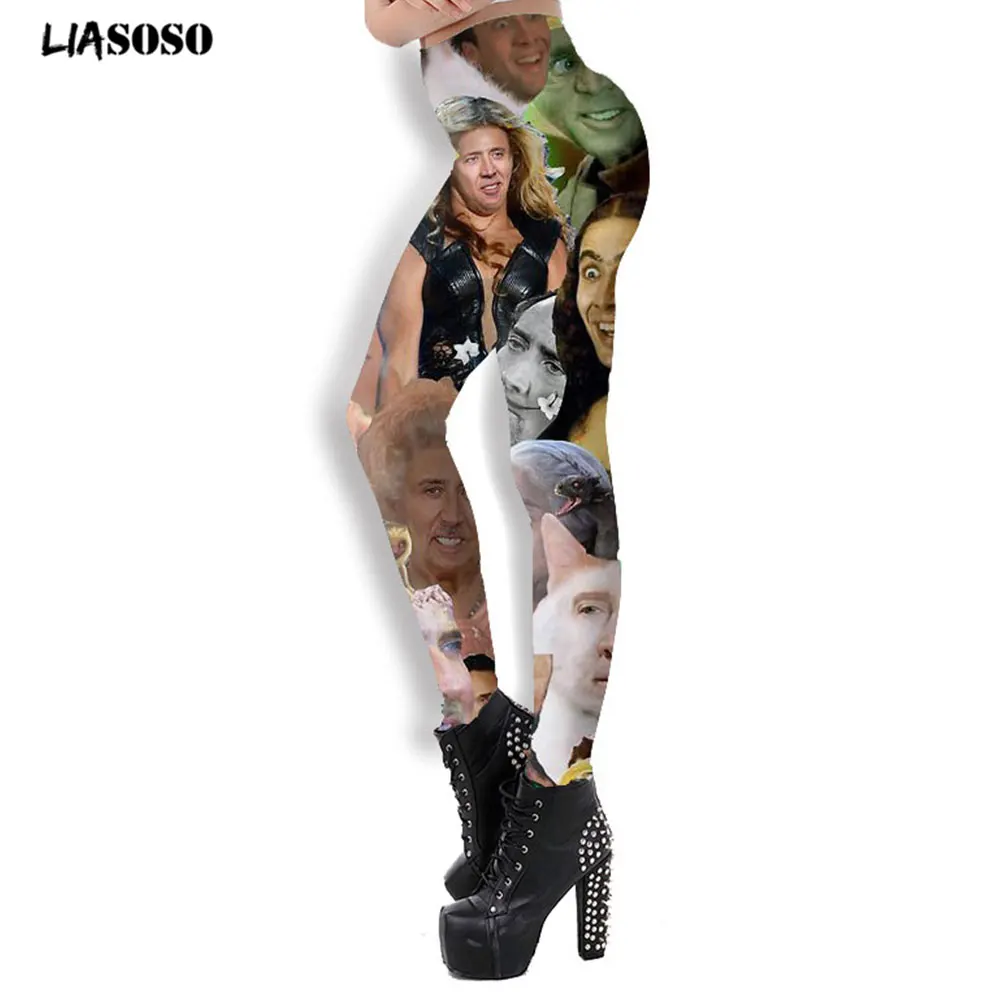 LIASOSO Nicholas Yoga Set Women 3D Print exercise Legging Outfit Summer tight Elasticity Casual comfortable women's yoga pants