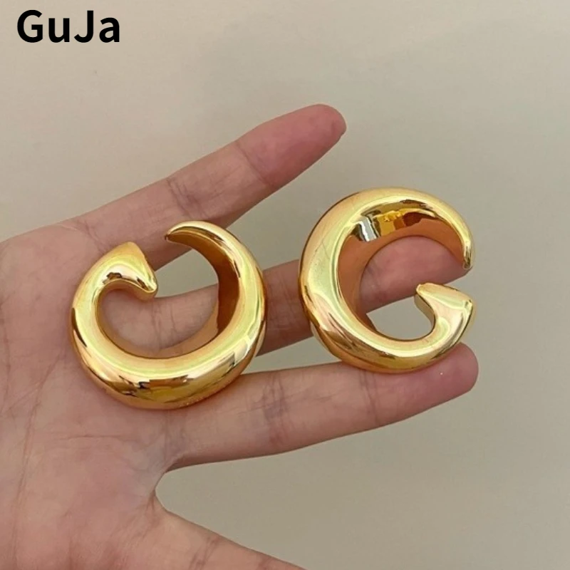 Современные ювелирные изделия элегантные темпераментные металлические серьги