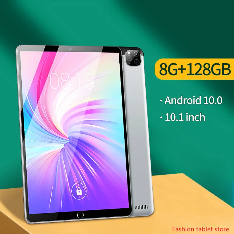 

Android 10.0 Tablet PC 10.1 Inch 8G+128GB 4G Call Phone Tablet Octa-core 4G WiFi Online Learning Machine Large Screen Tablet