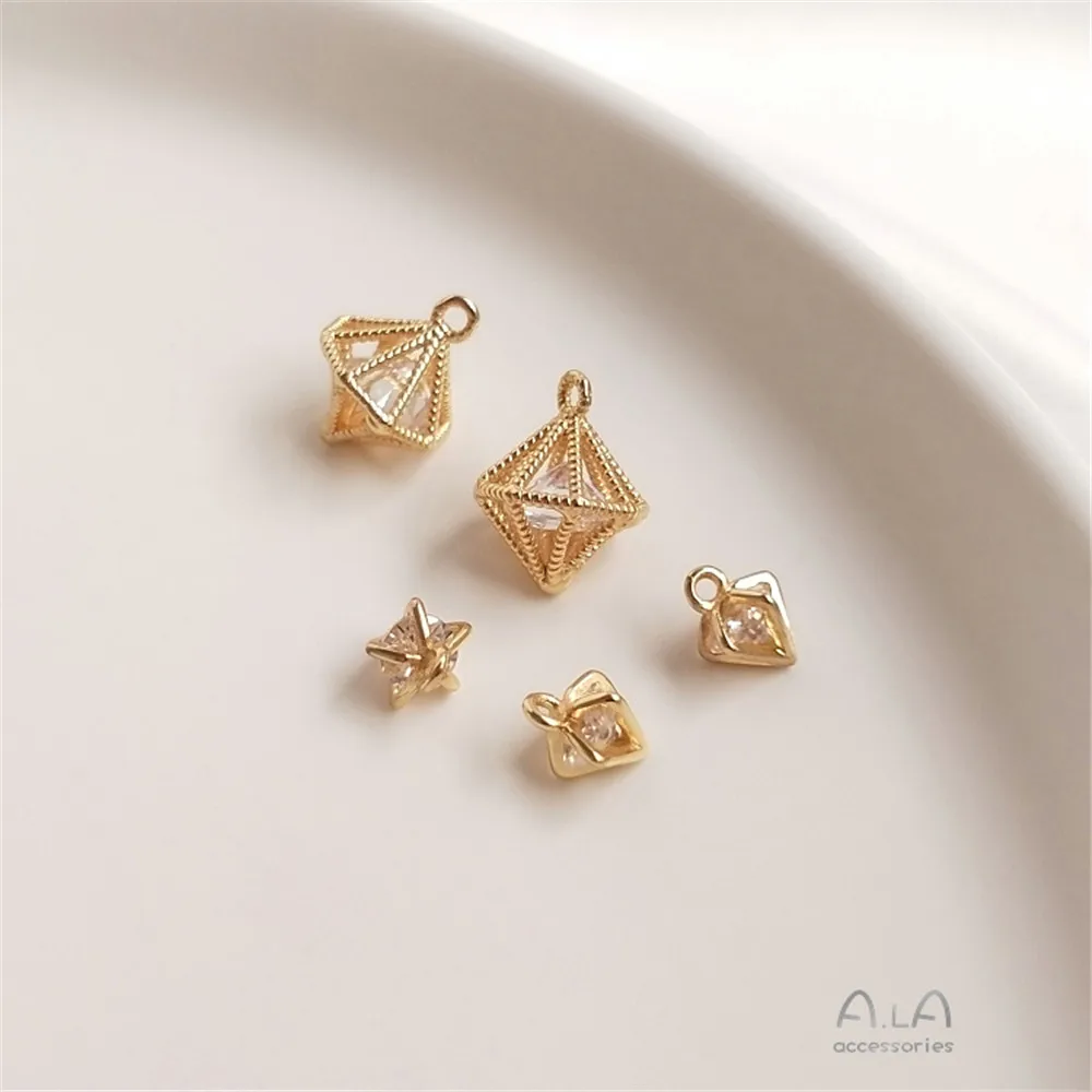 

Подвеска, 14 карат, Золотой Конус, бриллиант, сумка, циркон, подвеска, сделай сам, серьги, подвеска, ожерелье, браслет, подвеска