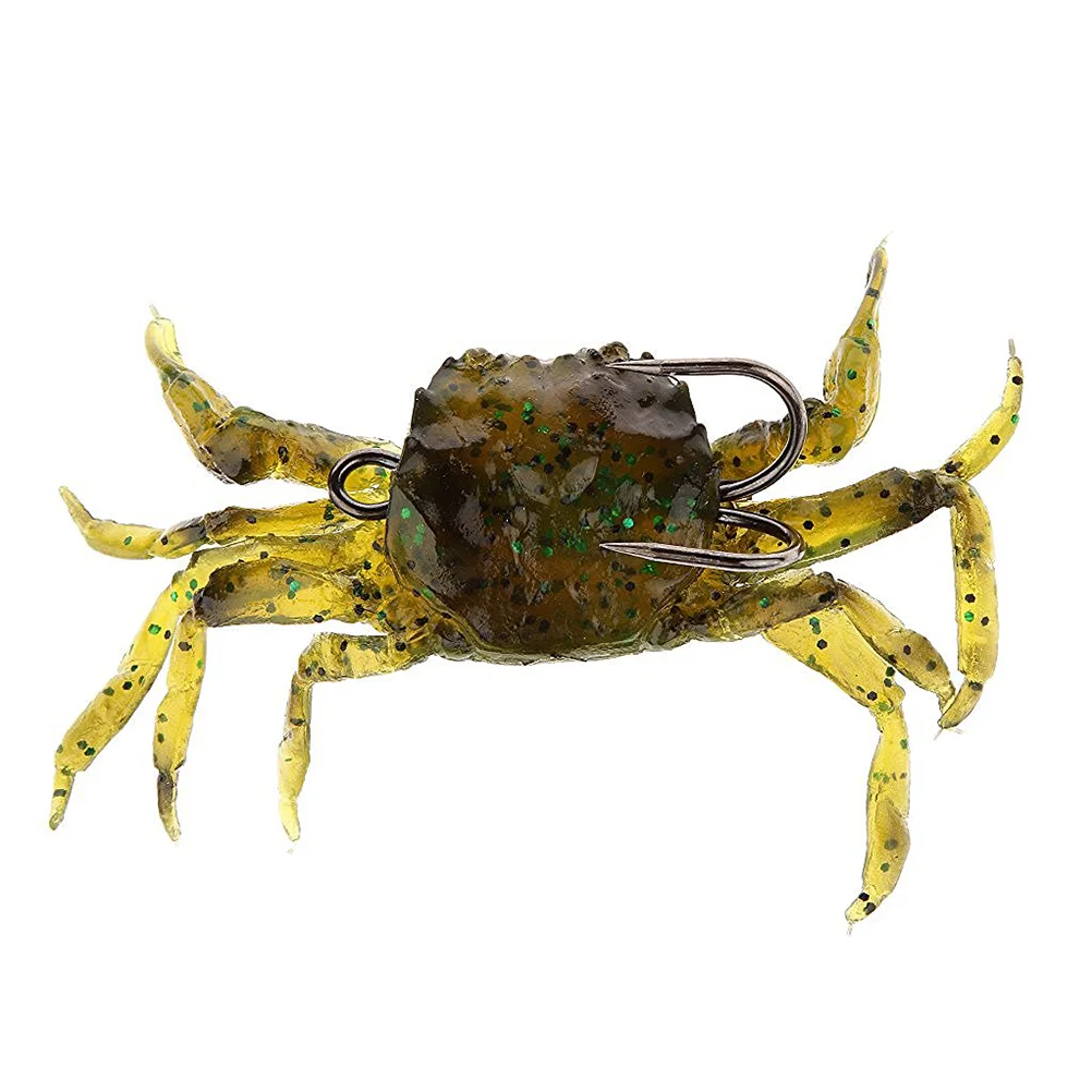 

Fishing Lures Crab Artificial Bait with Hooks (Green)
