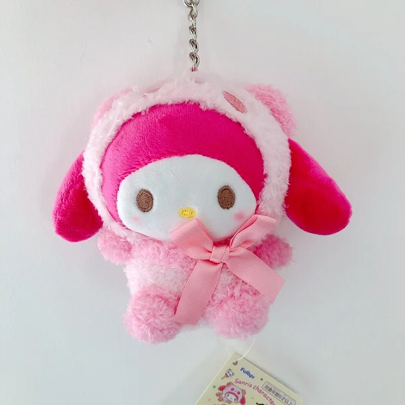Cute Sanrio Plush Toys Cute Kuromi Plushie Keychain Sanrio Accessories Home Decor Stuffed Pp Cotton Doll Gifts for Girl
