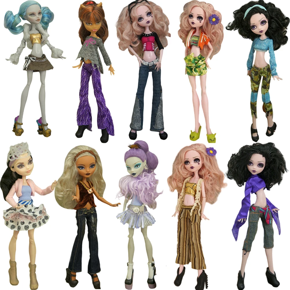 

NK Hot Sale Outfits For Ever After High Doll Fashion Dress For Monstering High DIY Doll Clothes Girl Toy Decors Accessories JJ