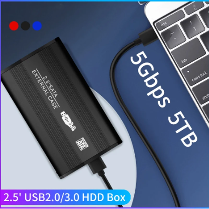 

Новинка 2022 чехол для жесткого диска USB 3 адаптер для SSD Внешний жесткий диск HDD коробка/Карманный корпус 2,5 HD Optibay 5 Гбит/с алюминий
