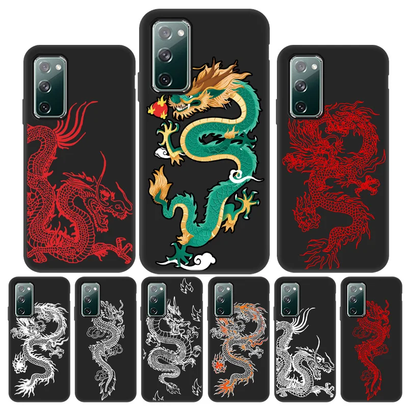 

Fashion Phone Case For Samsung J8 J6 2018 Dragon J5 J2 J7 Prime Nxt Duo Plus J4 Core Dragon Funda M30s M31s M30 M20 M21 M10 Capa