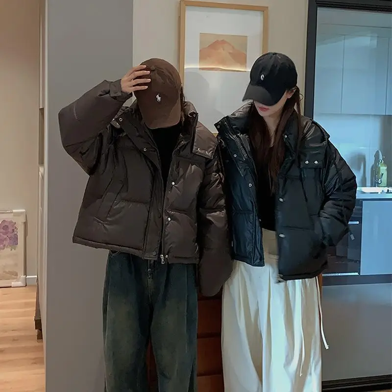 Gaganight Женская пуховая куртка из хлопка новинка 2024 зимняя Свободная