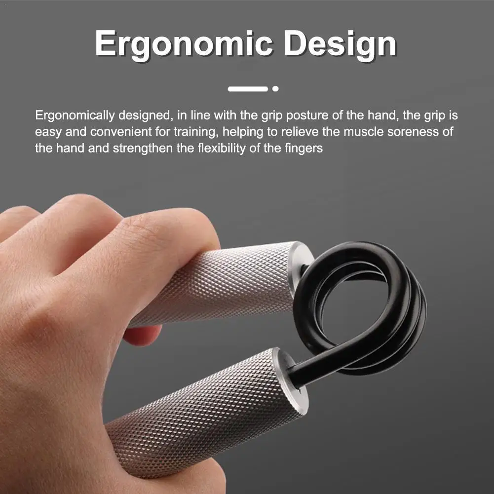 

Grip Strength Trainer Fitness Metal Hand Gripper Muscle Exerciser Exercising Forearm Non 100 200lbs Slip Rehabilitation Han P3y5