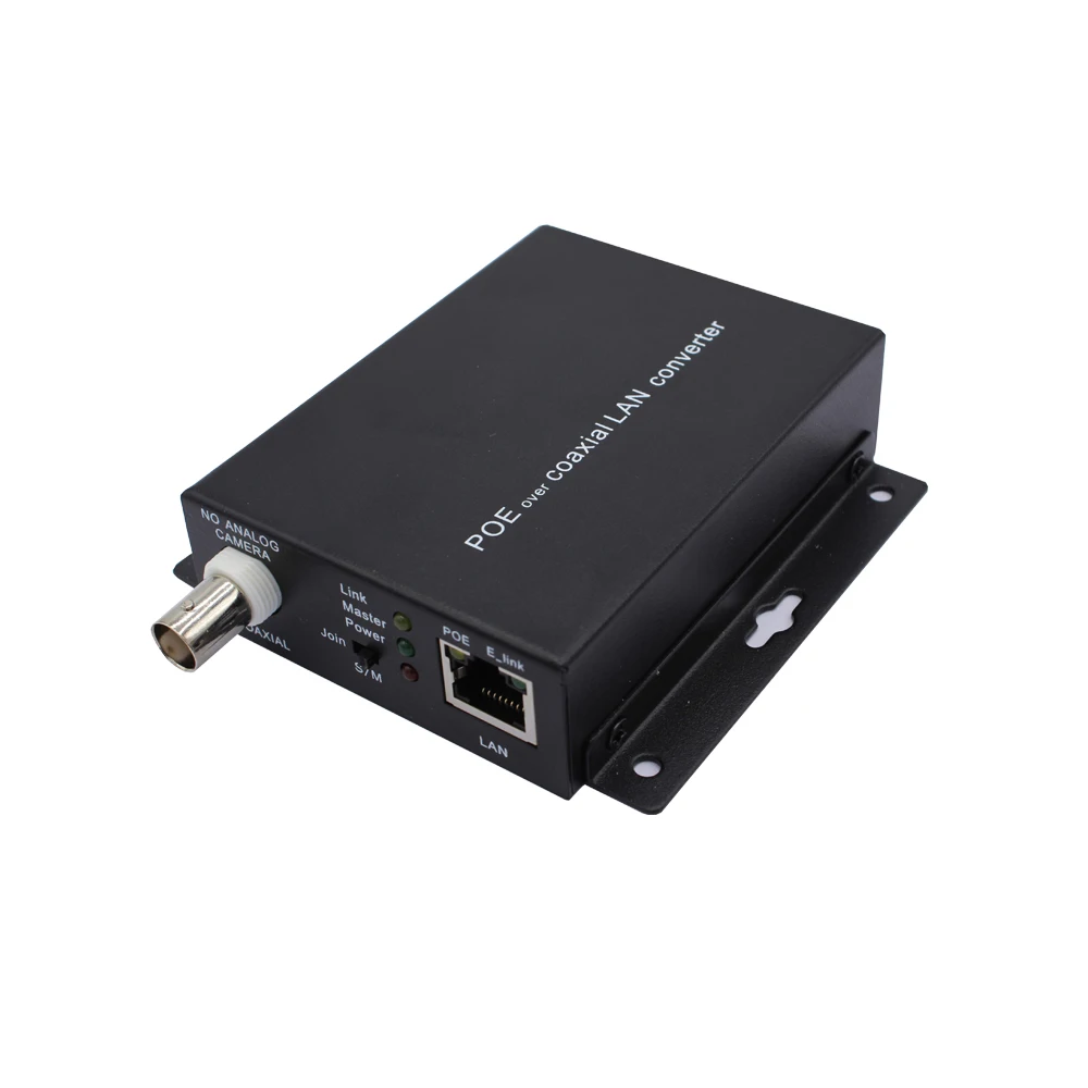 Фото NF-9803 1-портовый удлинитель питания для IP-камеры 10/100Base-Tx и BNC через коаксиальный сетевой преобразователь Оптоволоконный медиаконвертер №1