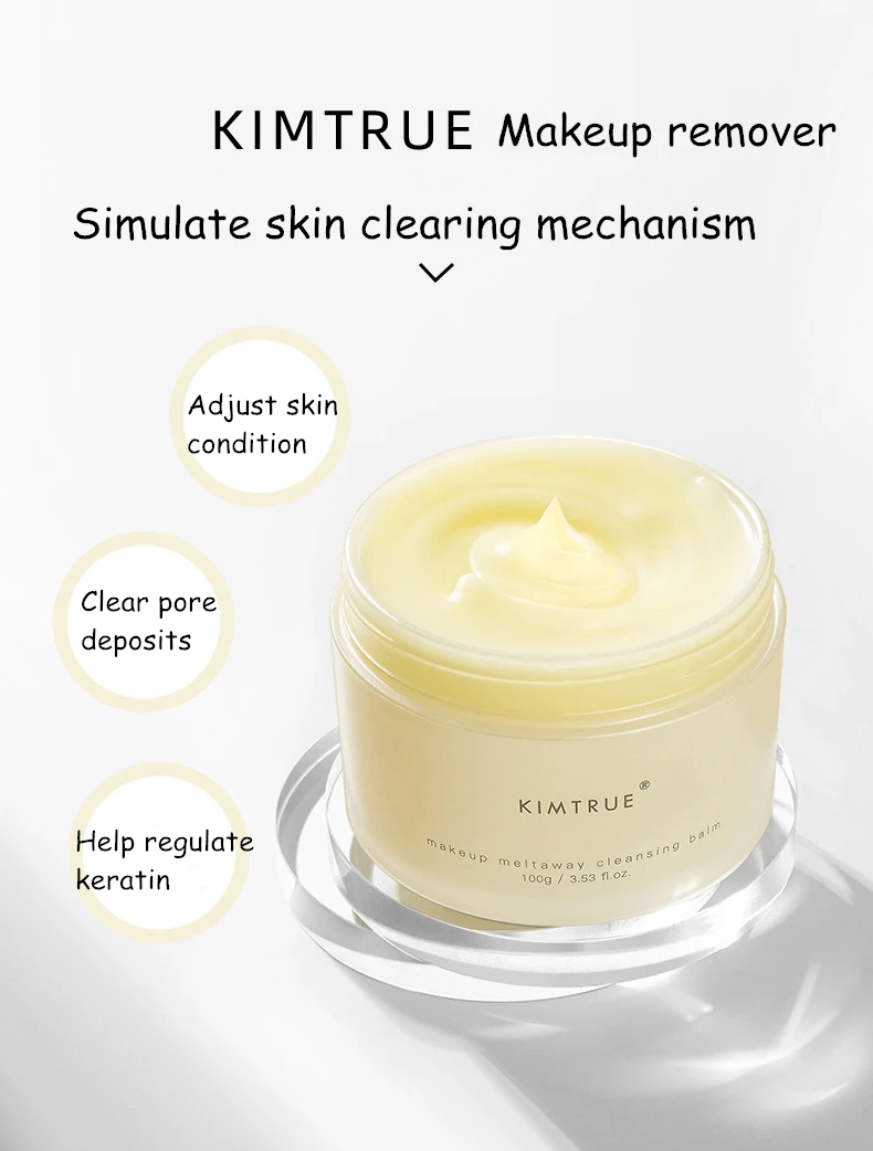 

KIMTRUE Makeup Meltaway Cleansing Balm 100G Bilberry Moringa Seed Cleansing Cream Skin Care Makeup Remover Produced by KT Lab