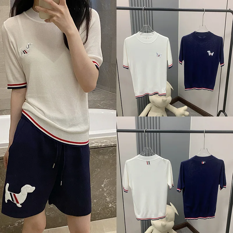 

High Quality Korean Fashion Tian Si T-shirt Women's Loose and Versatile 2023 Summer New Round Neck Pullover Colored Short Sleeve