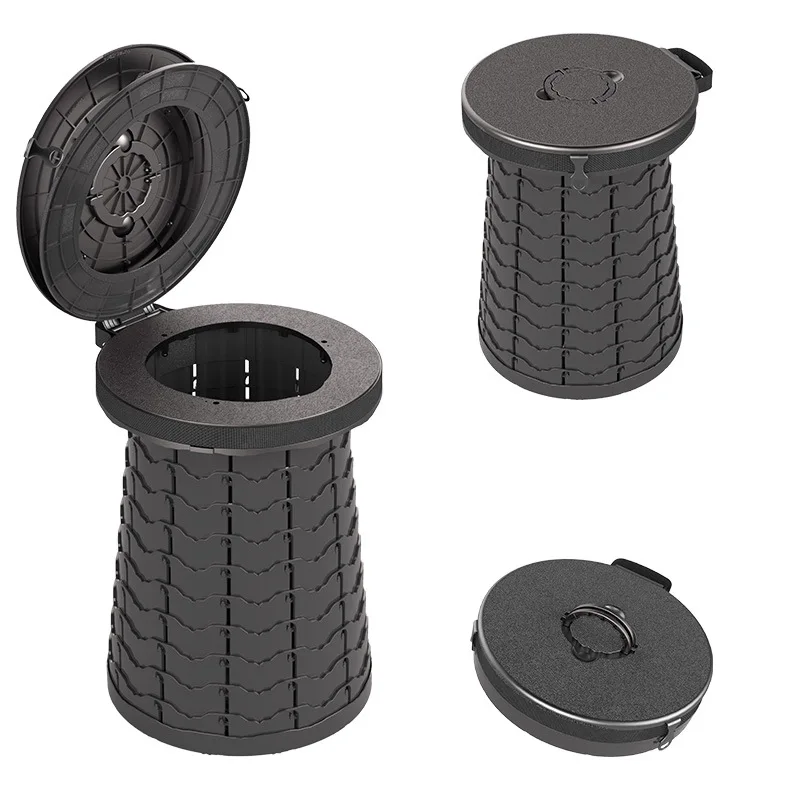 Выдвижной портативный туалет дорожный уличный для кемпинга горшок взрослых