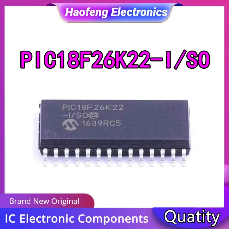 

New Original PIC18F26K22-I/SO PIC18F26K22 SSOP28 Microcontroller Chip