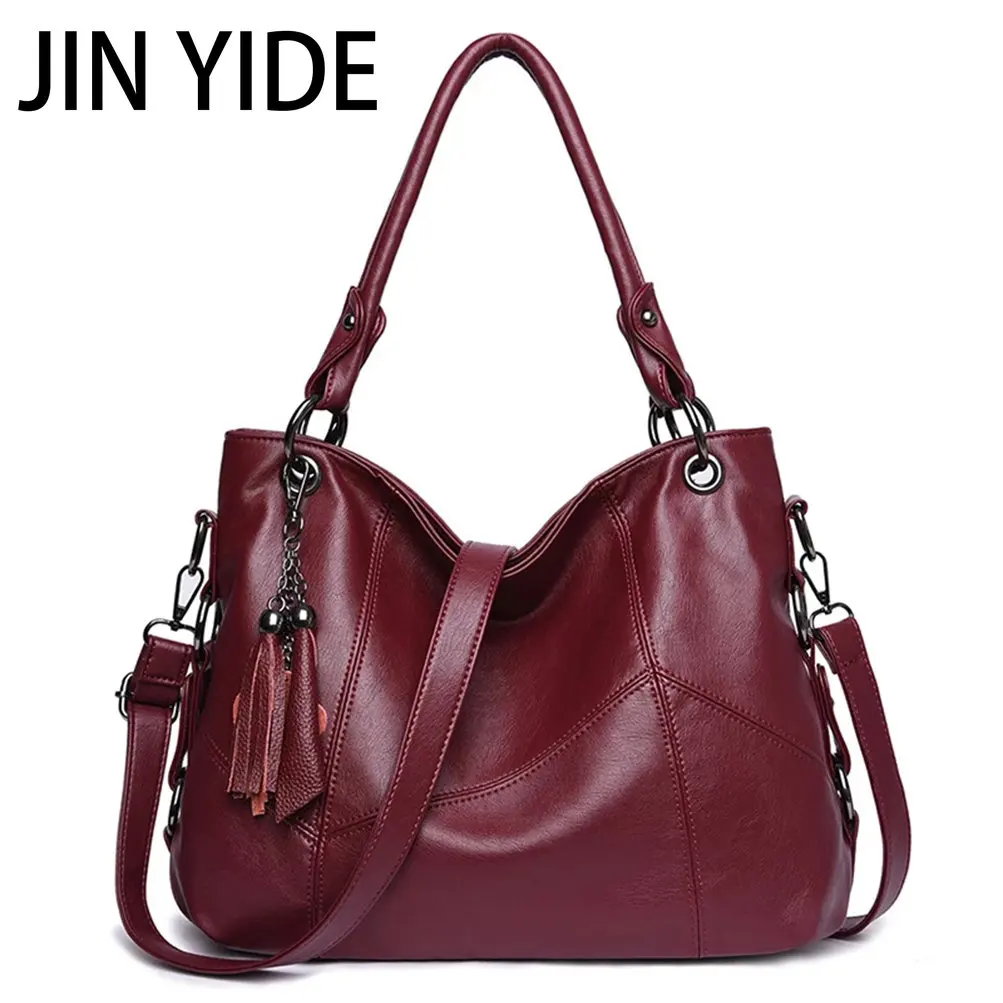 Shoulder Bags for Women Soft Water Leather Handbags Women Messenger Crossbody European&American Style Vintage Retro Tote Bag