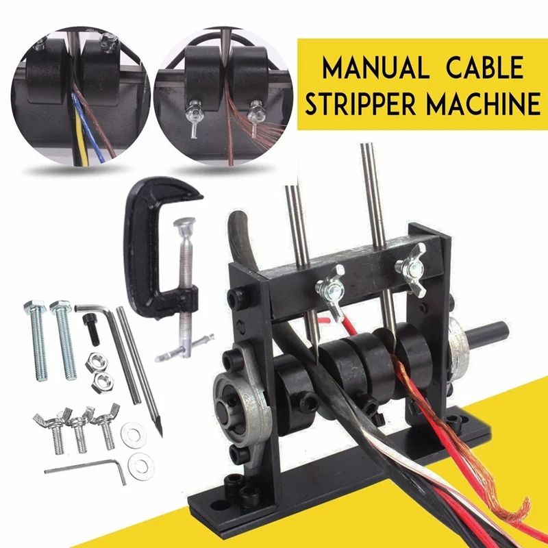 

Manual Portable Wire Stripping Machine Scrap Cable Peeling Machines Stripper for 1-30mm Hand Tool Can Connect Hand Drill