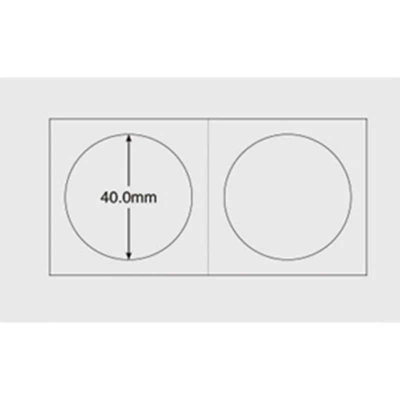 50 шт. квадратные картонные держатели для монет принадлежности коллекция