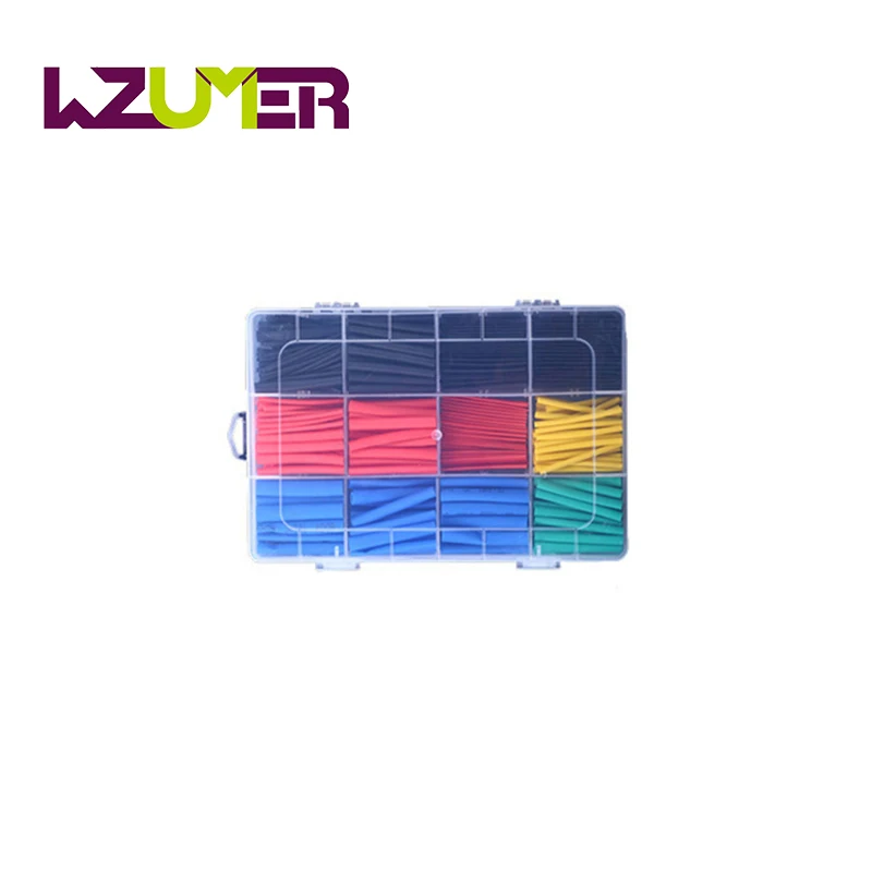 

Color Boxed Thermoresistant Tube Wire Insulated PE DIY Kit 2:1 Times Shrink Heat Sleeve Tubes Set