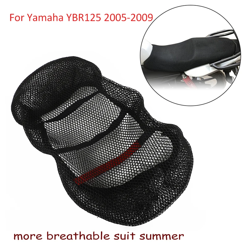 

YBR 125 Летний дышащий сетчатый нескользящий мягкий чехол для сиденья мотоцикла Набор подушек для Yamaha YBR125 2009 2008 2007 2006 2005