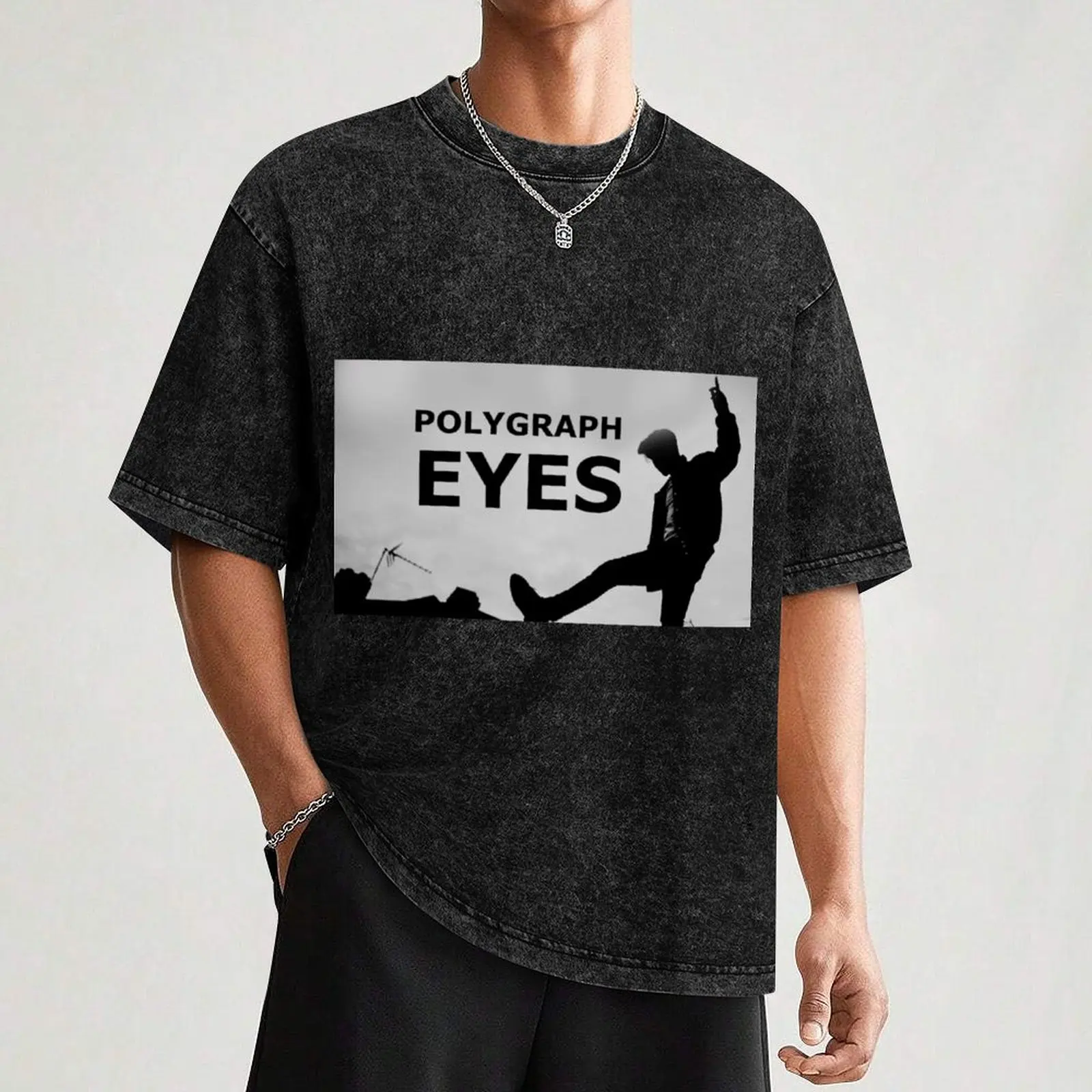Фото Футболка Yungblud Polygraph Eyes, летняя повседневная футболка больших размеров №3