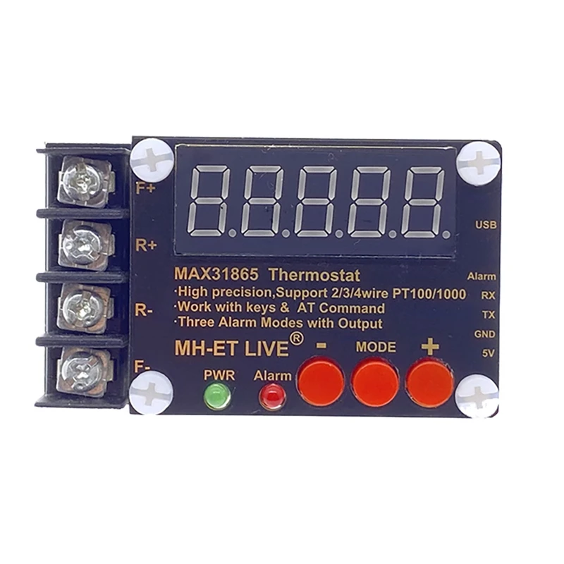 

Max31865 PT100 High Precision Insulation Temperature Collector Module Serial Port Output Host Computer Software Debug