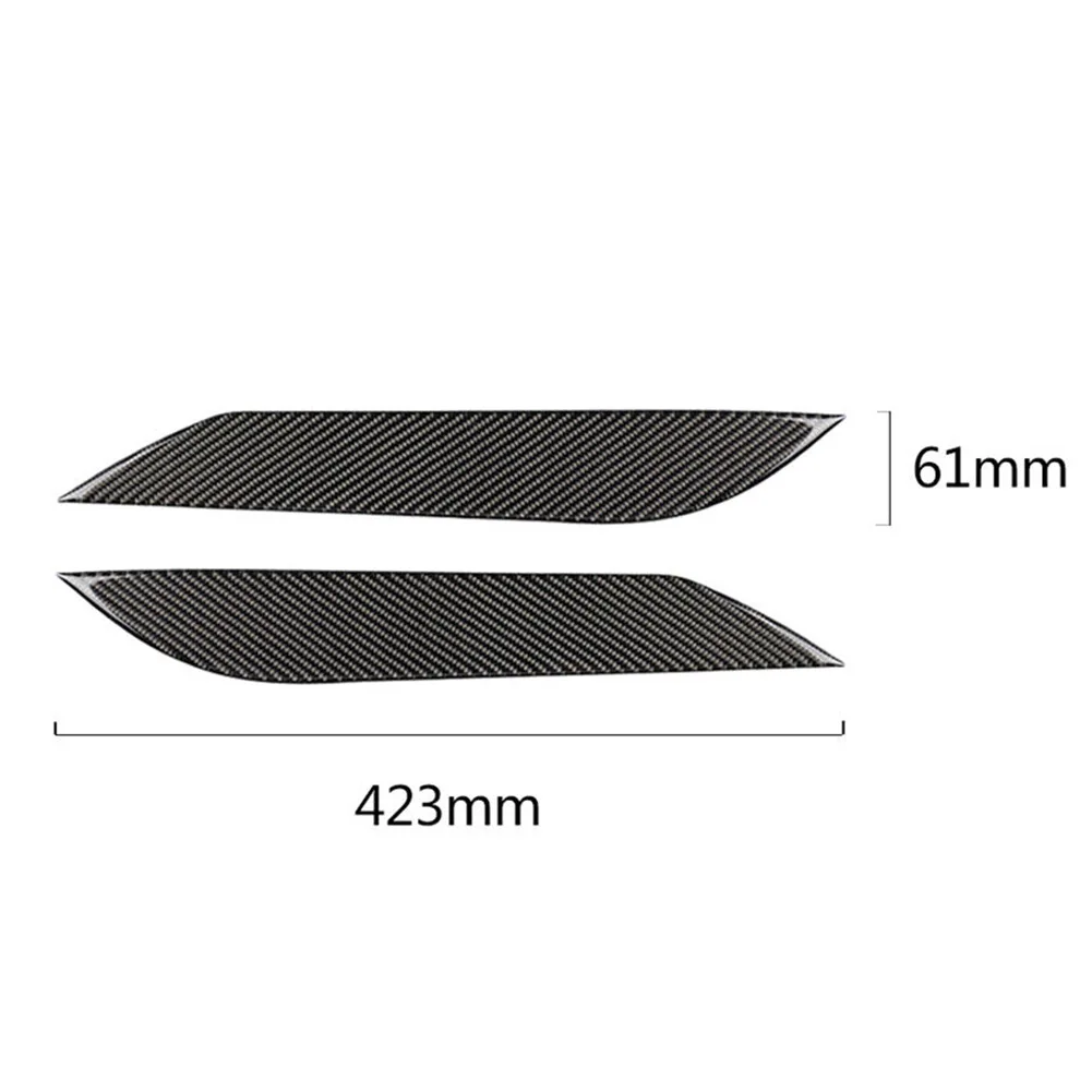 

None Eyebrow Trim Headlight Eyelid Carbon Fiber Exterior Decoration Eyelids Cover Trims For NISSAN 350Z 2003~2009