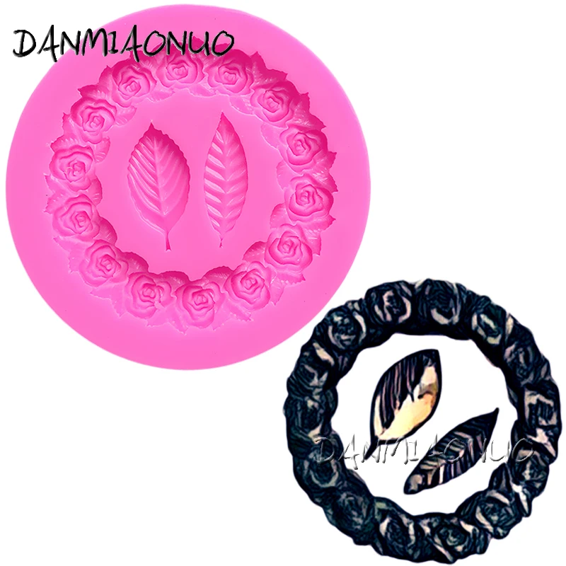 

DANMIAONUO A1205039 Garland Silicone Lace Mat Silicon Moulds For Epoxy Resin Sugaring Paste Confeitaria Bolo Ferramentas