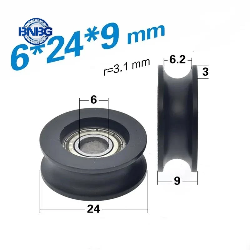 

10 шт. Подшипники U-образные пластиковые 696ZZ 6*24*9 мм