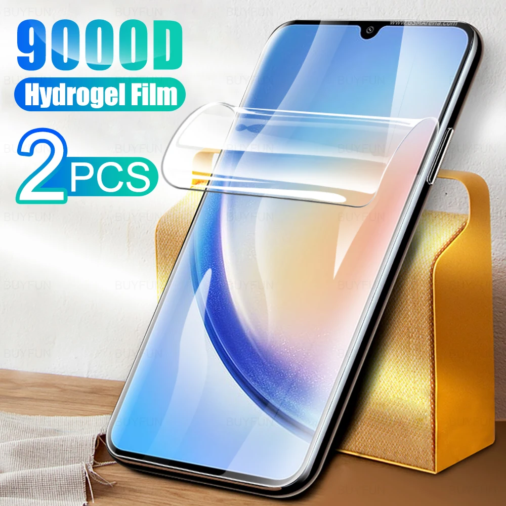 

9000D 2PCS Hydrogel Films For Samsung Galaxy A34 A54 A33 5G A32 4G A31 A30s A40 A41 A42 A50 A50s A51 A52 A52s A53 Protector