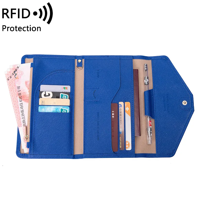 Waterproof Passport Holder Travel Wallet Multifunctional Small Credit Card Wallet Storage Bag Portable Coin Purse Money Bag